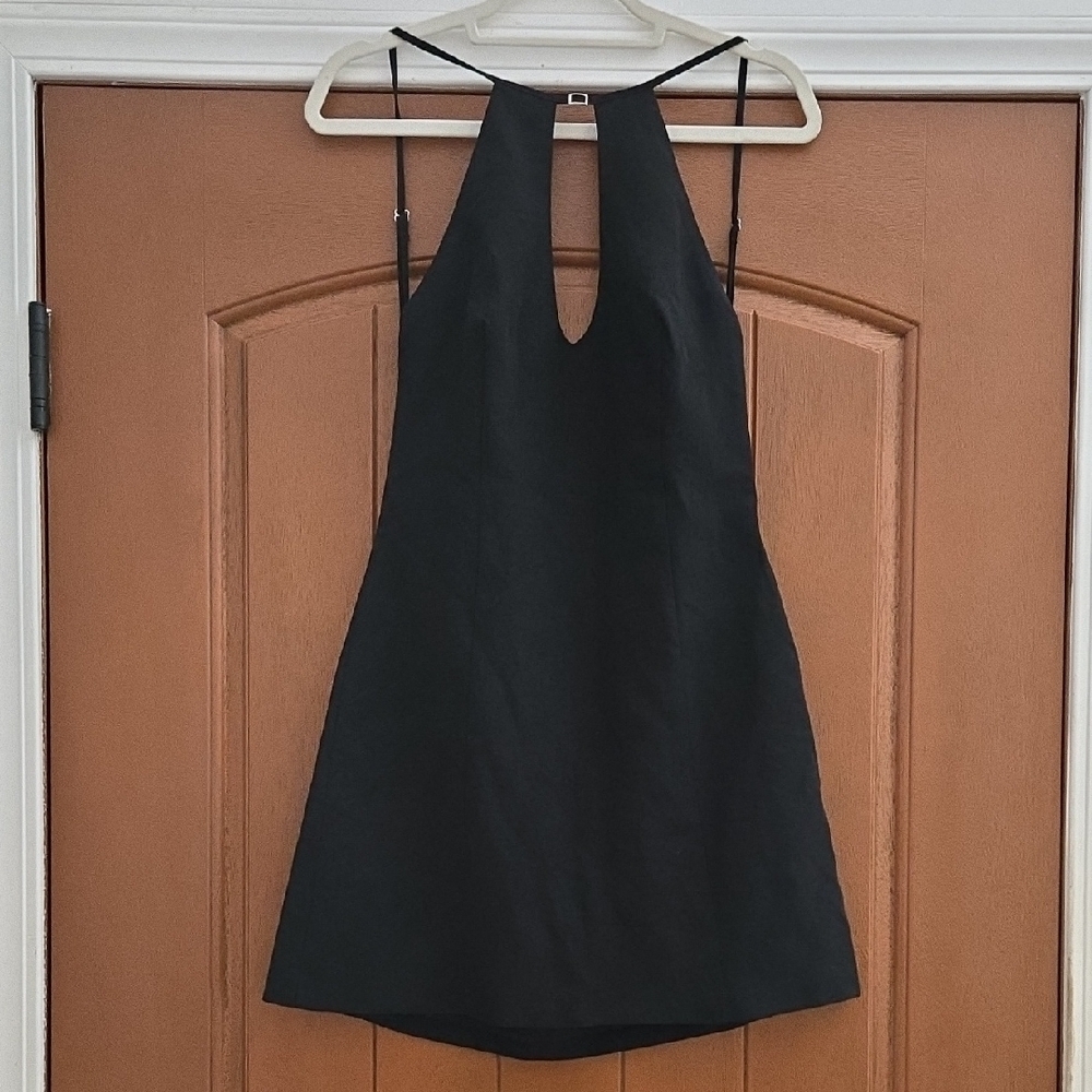 Zara‎ Black Halter Mini Dress - Picture 3 of 9